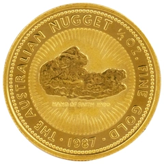 1987 1/2oz Australian Kangaroo Gold Nugget Coin