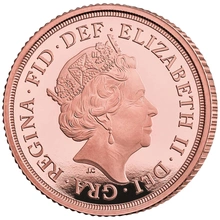 2021 Proof Gold Half Sovereign Elizabeth II Fifth Head