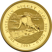 2003 1/2oz Australian Kangaroo Gold Nugget Coin