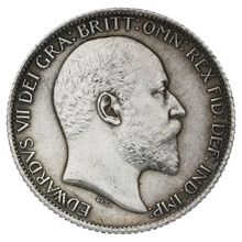 1905 Silver Sixpence Coin Edward VII