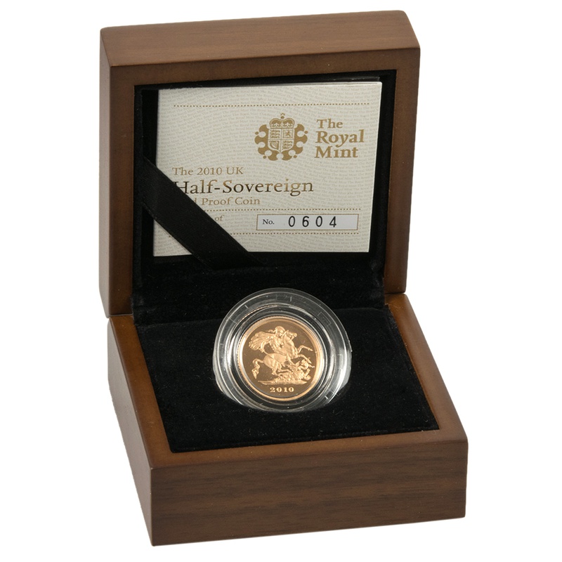 Gold Proof 2010 Half Sovereign Boxed