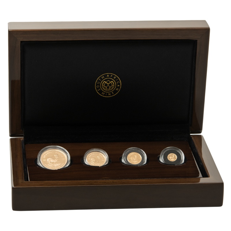 Krugerrand 2019 Remembrance 4-Coin Smaller Gold Proof Set Boxed