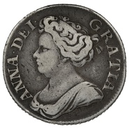 1712 Silver Shilling Coin Queen Anne