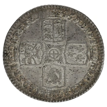 1745 Silver Shilling Coin George II LIMA
