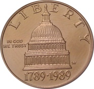 1989 Bicentennial of the Congress - American Gold Commemorative $5