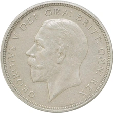 1933 Proof Silver Crown Coin George V Christmas Crown Good Very Fine