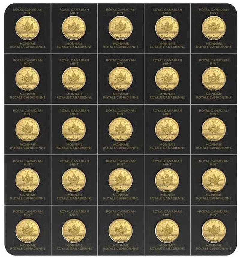 2024 MapleGram 25 x 1g Gold Coins From £1,824 BullionByPost