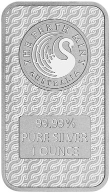 Perth Mint 1oz Lunar Dragon Silver Bar
