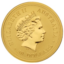 2005 1/2oz Australian Kangaroo Gold Nugget Coin