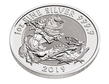 2019 Royal Mint Valiant Silver Coin 1oz