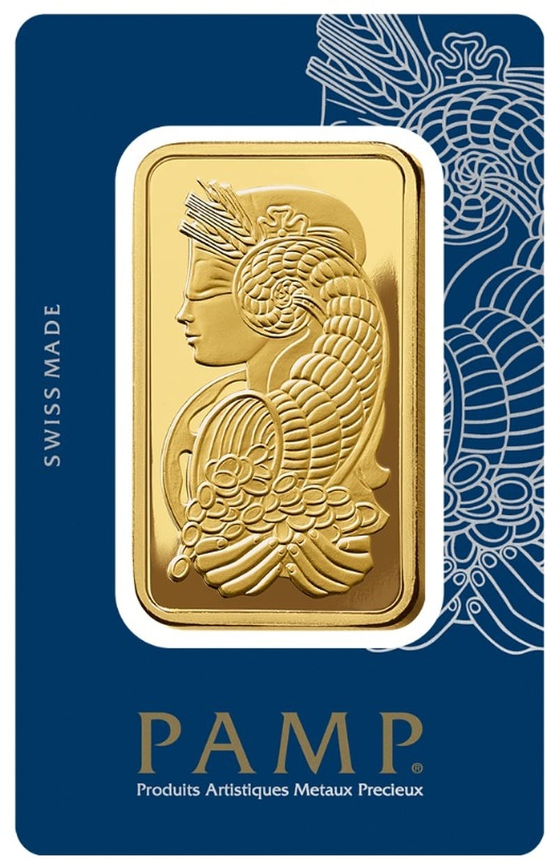 PAMP Lady Fortuna Five 5 Tola Gold Bar
