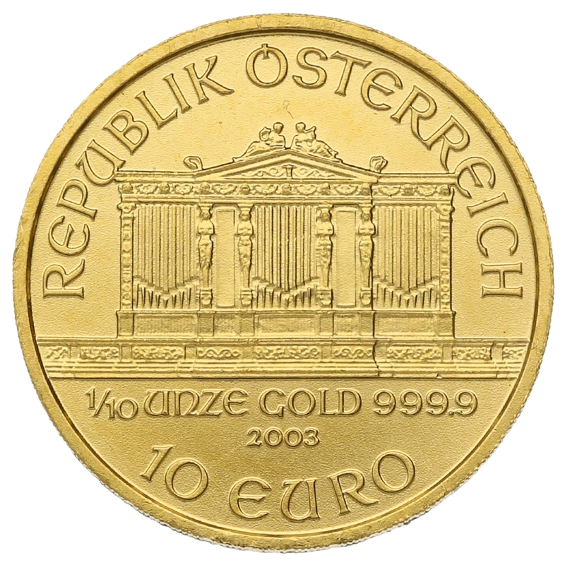2003 1/10oz Austrian Gold Philharmonic Coin