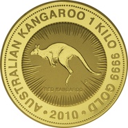2010 1kg Gold Australian Kangaroo