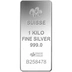 Second Hand 1kg Silver Bar PAMP Fortuna