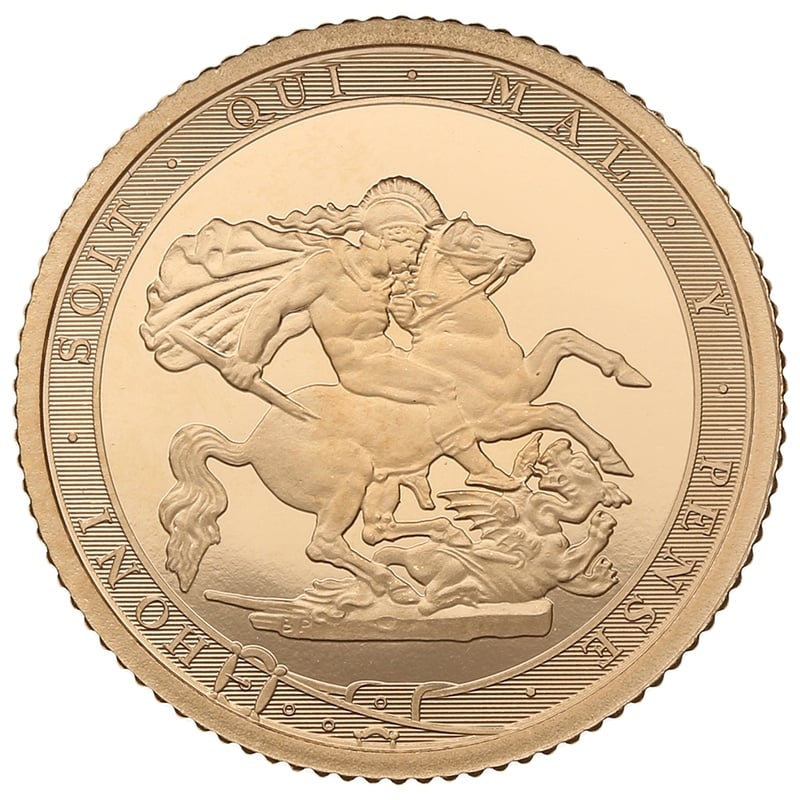 2017 Proof Gold Half Sovereign Elizabeth II Fifth Head