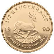 1990 Proof 1/2oz Krugerrand Gold Coin