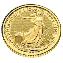 2021 1/10oz Gold Britannia Coin