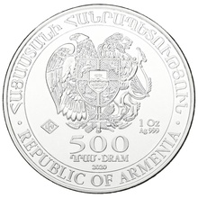 2020 Armenian Noah's Ark Silver Coin 1oz