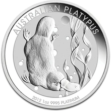 2012 1oz Platinum Platypus