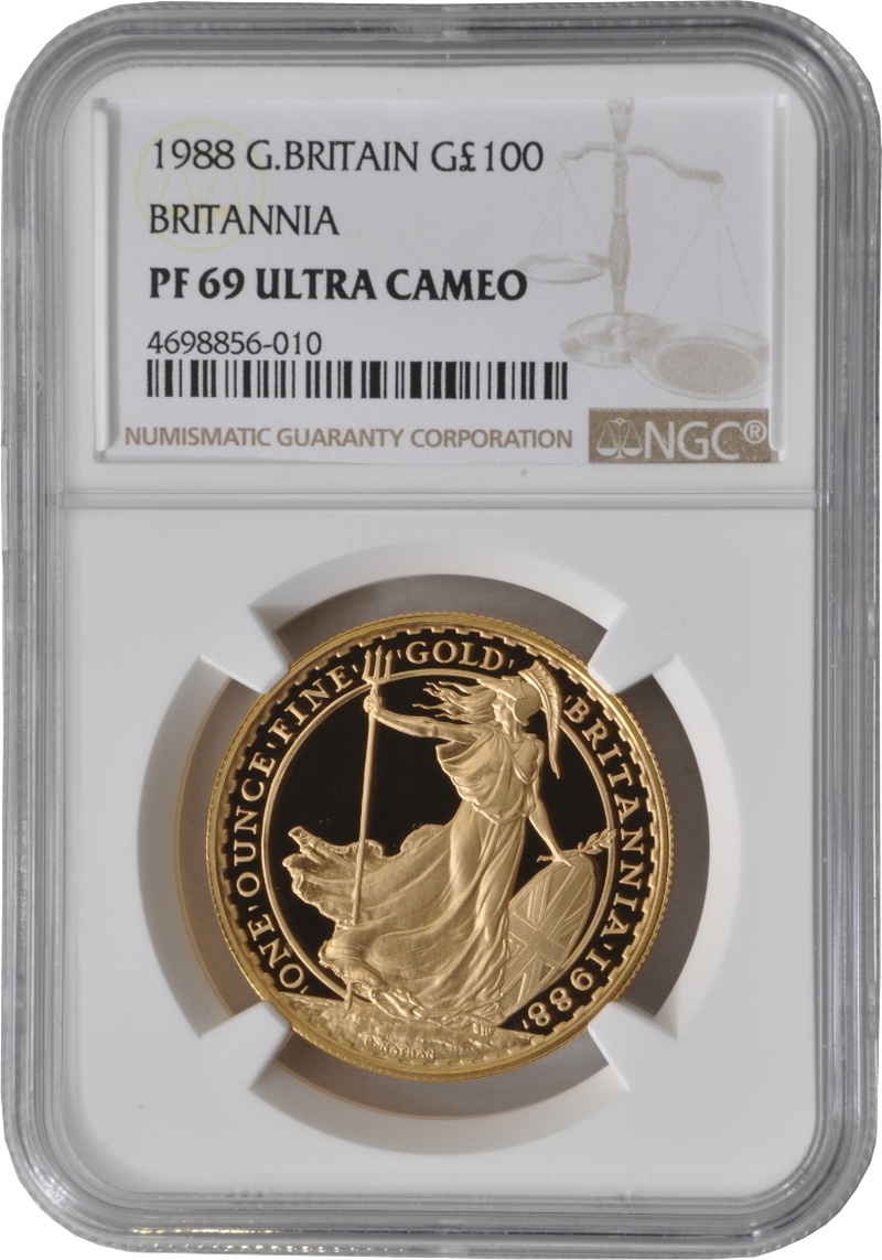 1988 Proof Gold Britannia Coin 1oz NGC PF69