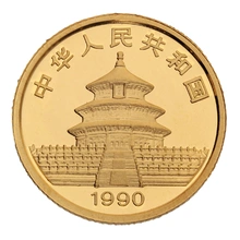1990 1/10oz Chinese Panda Gold Coin