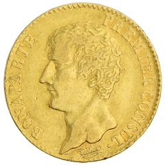 French 20 Francs Gold Coin Bonaparte Premier Consul A AN12