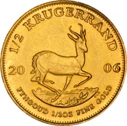 2006 Half Ounce Krugerrand Gold Coin