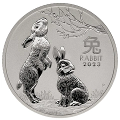 2023 Year of the Rabbit Silver Coin 1oz Perth Mint Australian Lunar Series