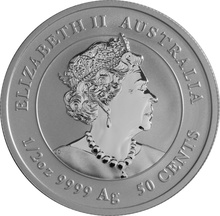 2022 Year of the Tiger Silver Coin 1/2oz Perth Mint Australian Lunar Series