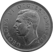 British Silver Half Crown Pre 1947 Coin