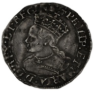 1554 Silver Groat Fourpence Coin Philip & Mary Groat