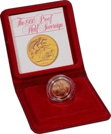 1980 Proof Gold Half Sovereign Boxed