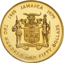 Jamaica 1979 $250 Proof Gold Coin Boxed