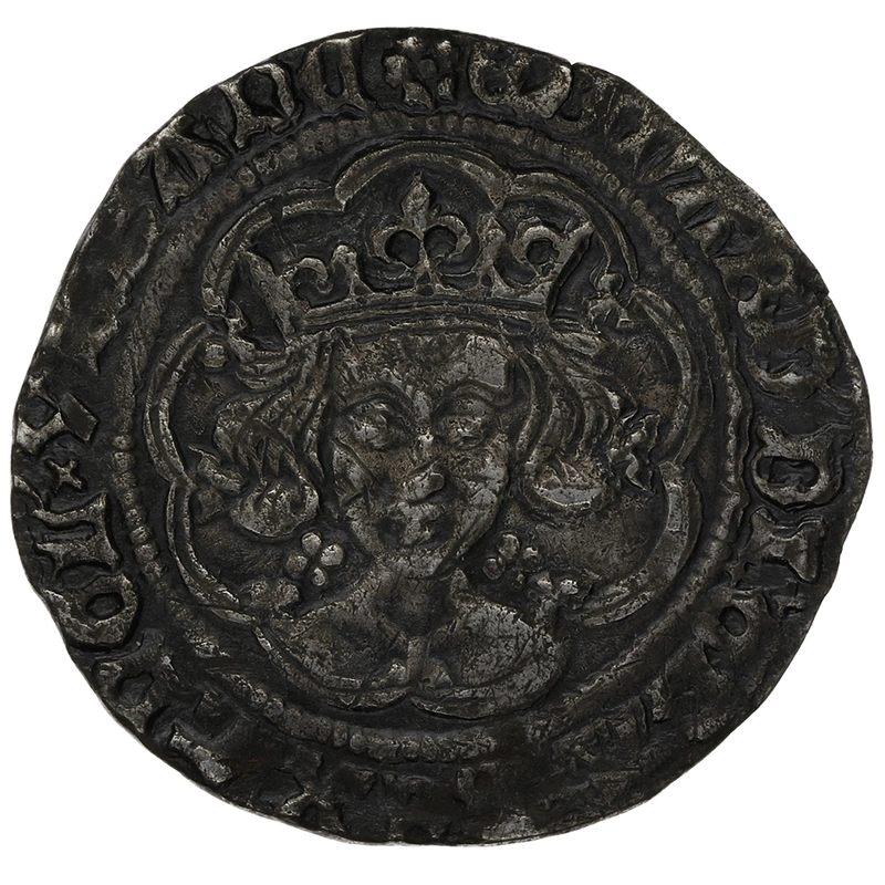 1464-1465 Silver Groat Fourpence Coin Edward IV mm Rose