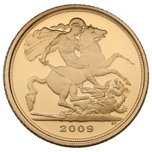 2009 Proof Gold Quarter Sovereign