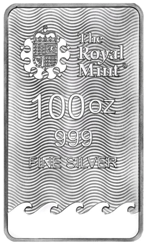 100oz Silver Bar Grade B