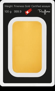 Argor-Heraeus 100g Gold Bullion Minted Bar