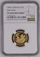 2009 Proof 1/4oz Gold Britannia Coin NGC PF70