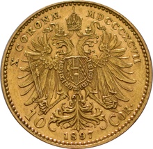 Austrian 10 Coronas Gold Coin Franz Joseph I