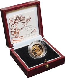 1999 Proof Gold Sovereign Boxed