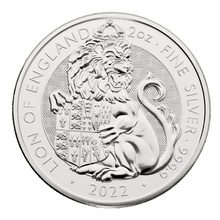2022 Lion of England Silver Coin Tudor Beasts 2oz