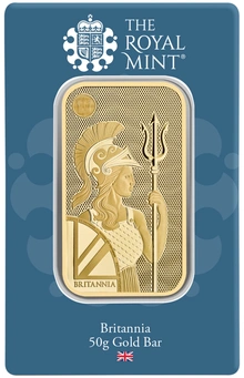 NEW 50g Gold Britannia Minted Bar