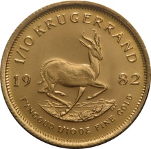 1982 1/10oz Krugerrand Gold Coin