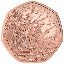 2024 Proof 50p Gold Coin 80th Anniversary of the D-Day Landings Boxed