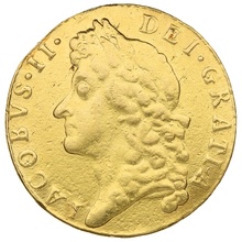 1688 James II Guinea Gold Coin