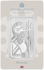 100g Silver Britannia Minted Bar