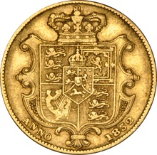 1832 Gold Sovereign - William IV NGC VF35