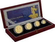 2001 Proof Britannia Gold 4-Coin Set Boxed
