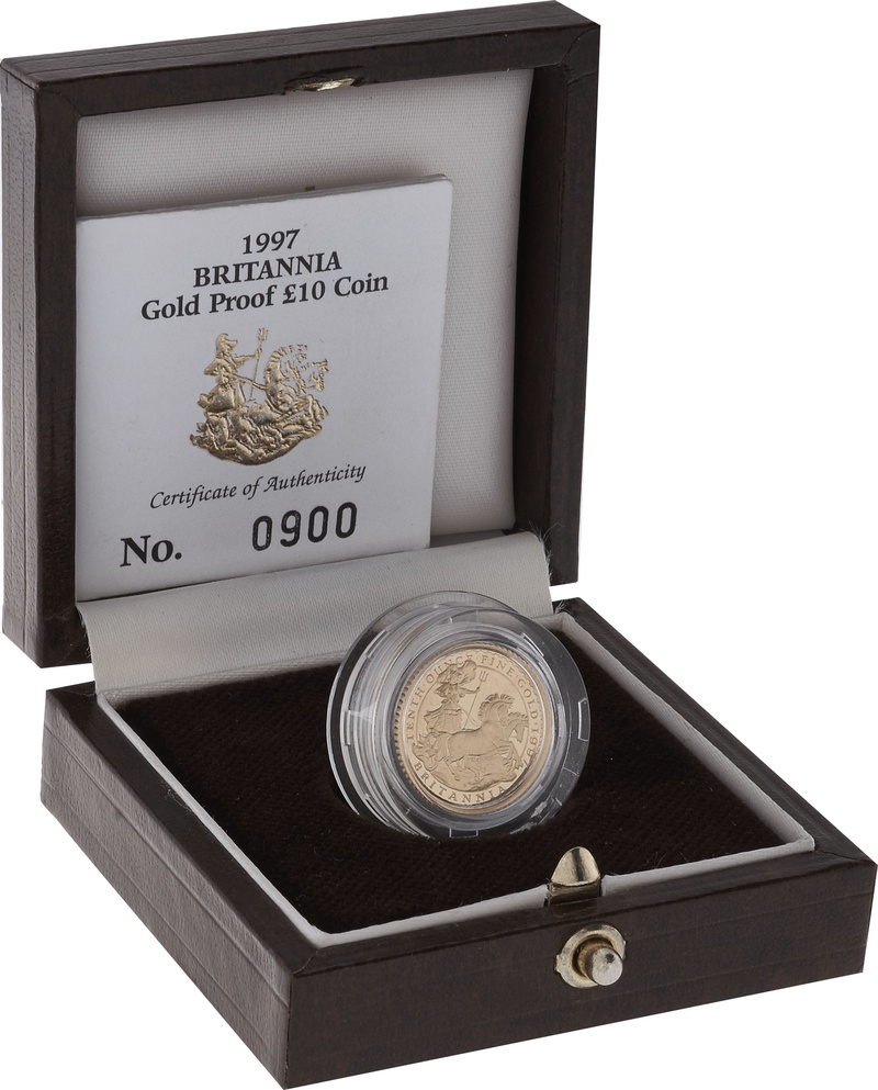 1997 Proof 1/10oz Gold Britannia Coin Boxed