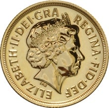 2011 Gold Sovereign Coin Elizabeth II Fourth Head